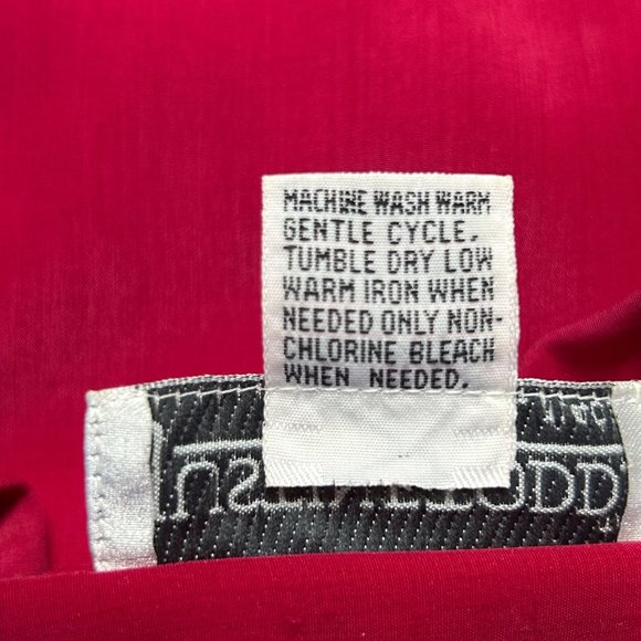 Justine Todd Vintage Women's Long Sleeve Blouse in Red - Size 10 - Picture 5 of 5